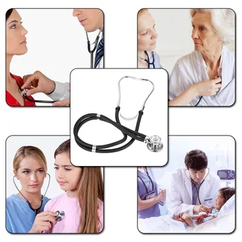 Professional Stethoscope Medical Double Dual Head Colorful Multifunctional Stethoscope Health Care Black Stethoscope
Professional Stethoscope Medical Double Dual Head Colorful Multifunctional Stethoscope Health Care Black Stethoscope