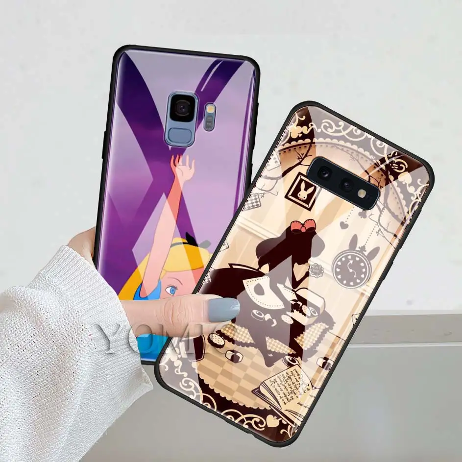 Tempered Glass Phone Case for Samsung Galaxy S10e S9 S8 S10 Plus A50 A30 Note 9 10 Cartoon Phone Coque Cover Alice in Wonderland
Tempered Glass Phone Case for Samsung Galaxy S10e S9 S8 S10 Plus A50 A30 Note 9 10 Cartoon Phone Coque Cover Alice in Wonderland