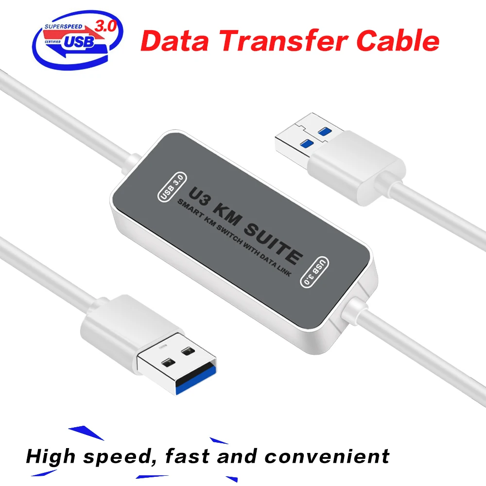 EarRise PC to PC U3 KM Suite SMART KM SWITCH WITH DATA LINK USB3.0 Transfer Cable Cord Data Sync Link Cable for Windows for MAC
EarRise PC to PC U3 KM Suite SMART KM SWITCH WITH DATA LINK USB3.0 Transfer Cable Cord Data Sync Link Cable for Windows for MAC
