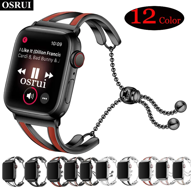 Strap for Apple watch band 42mm 38mm iWatch band 44mm 40mm Jewelry Stainless steel watchband bracelet 4 3 2 1 watch Accessories
Strap for Apple watch band 42mm 38mm iWatch band 44mm 40mm Jewelry Stainless steel watchband bracelet 4 3 2 1 watch Accessories