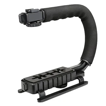 Selens DV C Shaped Camera stabilizer Handheld Holder Flash Bracket U type DV Hand Motion Stabilizer Stable Frame Grip for Video
Selens DV C Shaped Camera stabilizer Handheld Holder Flash Bracket U type DV Hand Motion Stabilizer Stable Frame Grip for Video