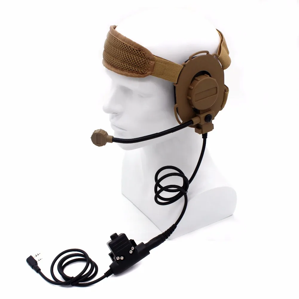 HD03 Z Tactical Bowman Elite II Headset with U94 Style PTT for Kenwood BaoFeng UV-5R GT-3TP UV-82 BF-F8HP BF-F9 V2+ UV-5RE Plus
HD03 Z Tactical Bowman Elite II Headset with U94 Style PTT for Kenwood BaoFeng UV-5R GT-3TP UV-82 BF-F8HP BF-F9 V2+ UV-5RE Plus