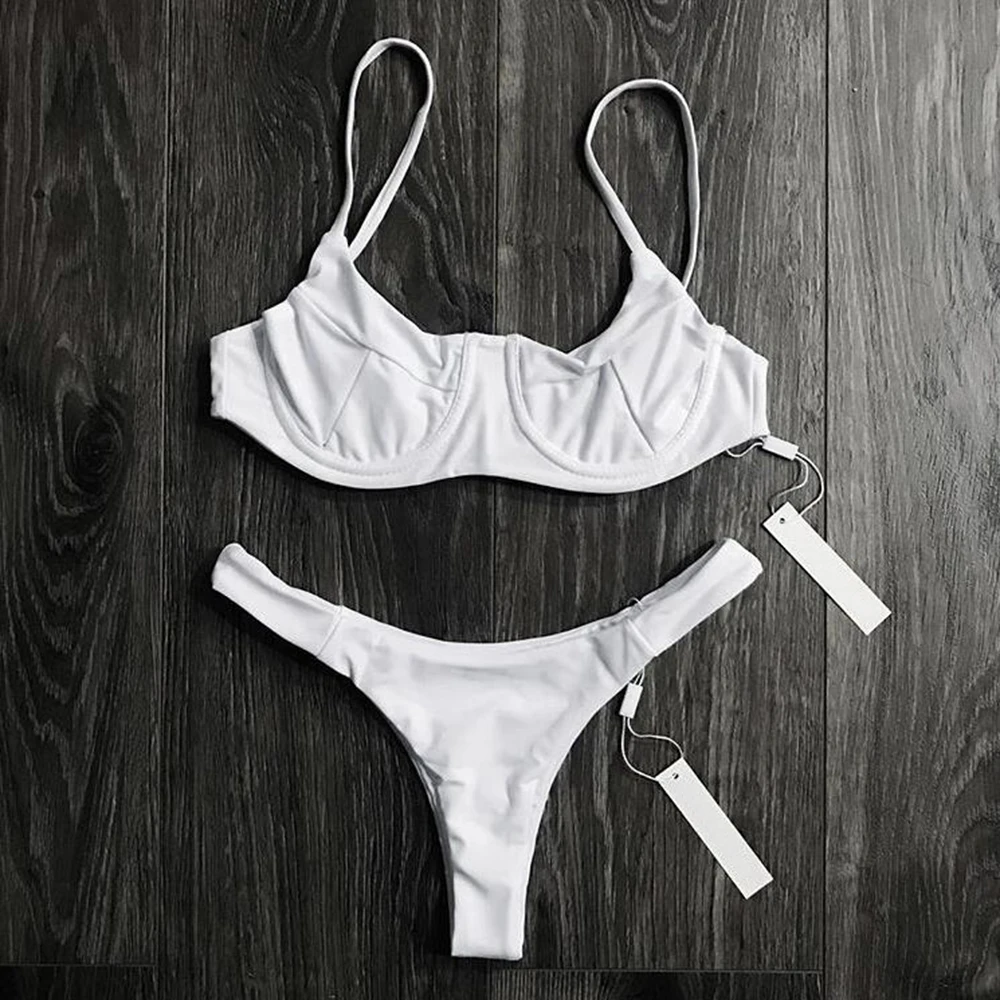 ZTVitality Sexy Women Underwire White Bikini Push Up 2019 New Arrival Beach Straps Backless Low Waist Swimsuit Female Biquini XL
ZTVitality Sexy Women Underwire White Bikini Push Up 2019 New Arrival Beach Straps Backless Low Waist Swimsuit Female Biquini XL