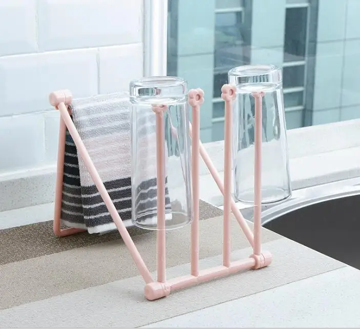 1Pcs kitchen rag towel rack foldable vertical space desktop storage rack water cup rack
1Pcs kitchen rag towel rack foldable vertical space desktop storage rack water cup rack