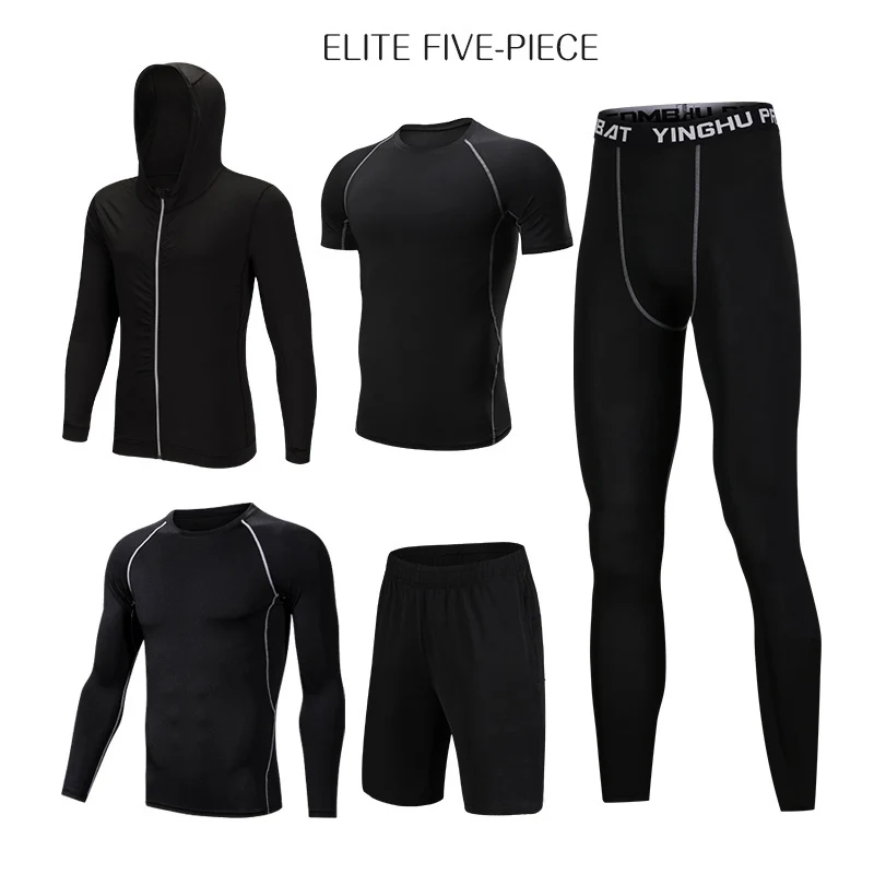 Quick Dry Sports Suit Men's Running Sets Gym Fitness Clothing Compression Basketball Tights Tracksuit Jogging Running Sportswear
Quick Dry Sports Suit Men's Running Sets Gym Fitness Clothing Compression Basketball Tights Tracksuit Jogging Running Sportswear