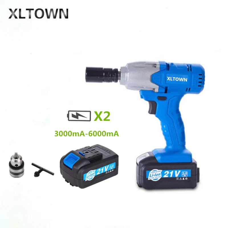 XLTOWN 21v electric wrench with 2 battery rechargeable lithium battery electric wrench high-quality impact wrench Power Tools
XLTOWN 21v electric wrench with 2 battery rechargeable lithium battery electric wrench high-quality impact wrench Power Tools