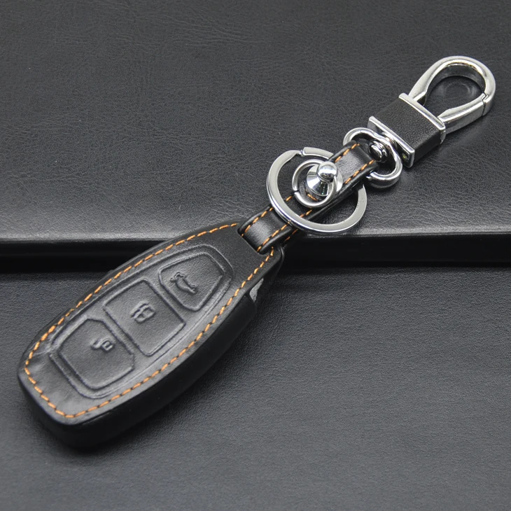 Leather car key fob cover case set skin protector for Ford Ecosport Kuga focus 2 3 st Escape Mondeo Smart remote accessories
Leather car key fob cover case set skin protector for Ford Ecosport Kuga focus 2 3 st Escape Mondeo Smart remote accessories