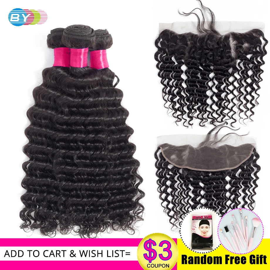 BY 3 Bundles With Frontal 13x4 Deep Wave HD Lace Frontal And Bundles Ear To Ear Lace Frontal Closure Remy Human Hair Extenson
BY 3 Bundles With Frontal 13x4 Deep Wave HD Lace Frontal And Bundles Ear To Ear Lace Frontal Closure Remy Human Hair Extenson