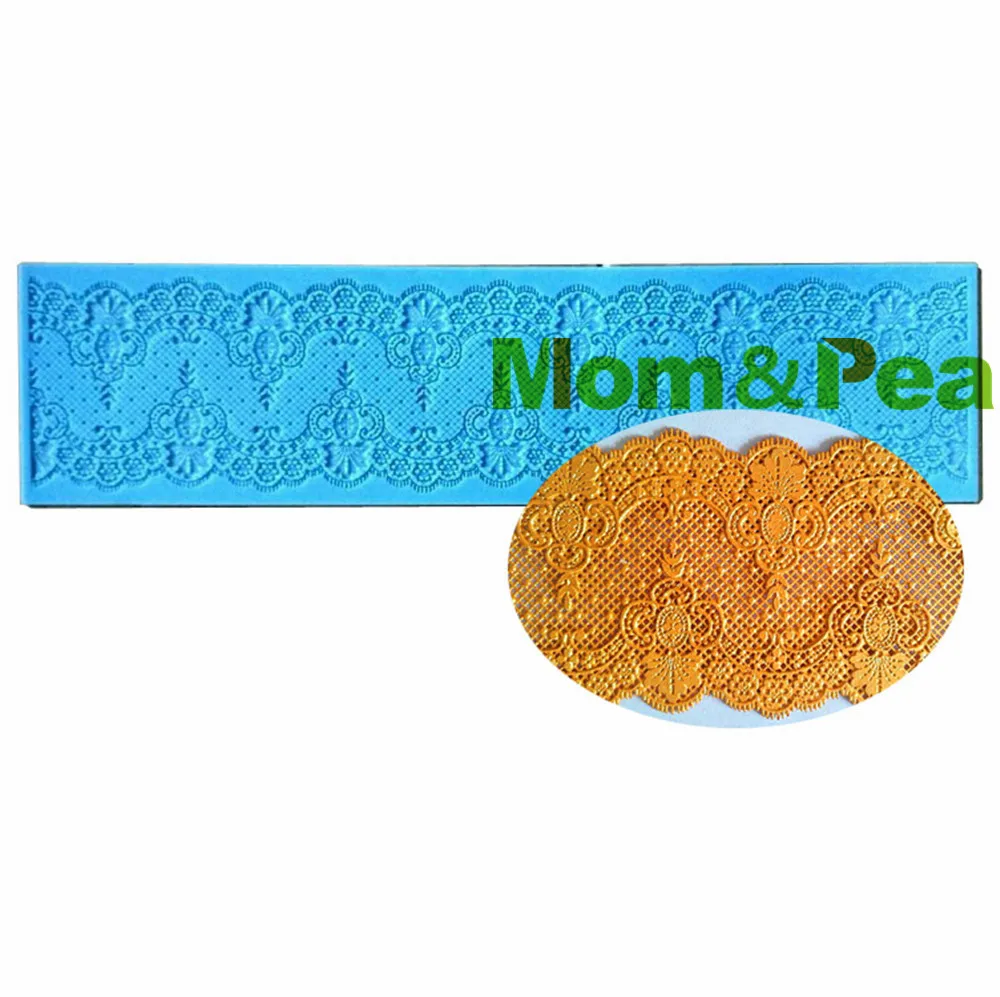 Mom&Pea MPL513 Free Shipping Lace Mold Cake Decoration Fondant Cake 3D Mold Food Grade Silicone Mould
Mom&Pea MPL513 Free Shipping Lace Mold Cake Decoration Fondant Cake 3D Mold Food Grade Silicone Mould