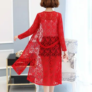 2020 Summer Autumn long sleeve hollow out lace shirts women fashion Plus size long lace kimonos lady Autumn lace trench coat top
2020 Summer Autumn long sleeve hollow out lace shirts women fashion Plus size long lace kimonos lady Autumn lace trench coat top
