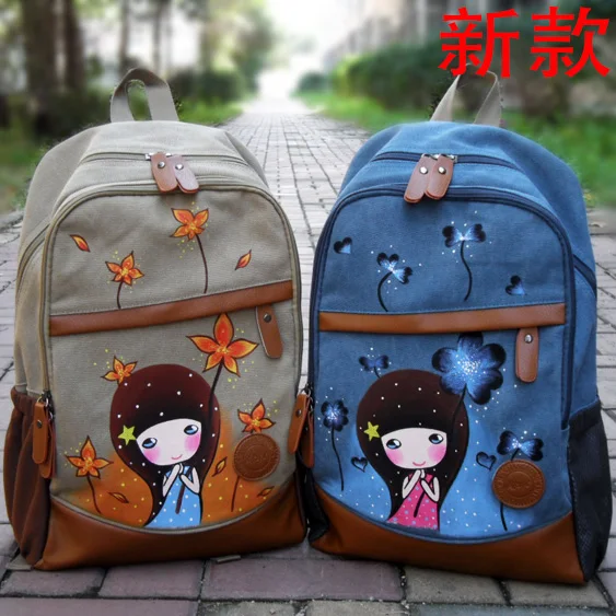 2017 new hand-painted pattern backpack Korean students bag canvas graffiti backpack painted computer bag
2017 new hand-painted pattern backpack Korean students bag canvas graffiti backpack painted computer bag