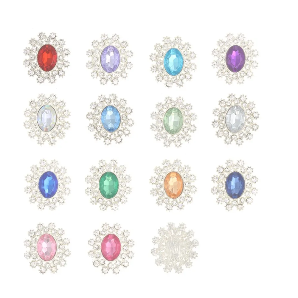 28mm Oval Acrylic Rhinestone Metal Alloy Buttons Flat back Coat Boutons for Wedding Invitation Card Hair Bow Craft DIY Botoes
28mm Oval Acrylic Rhinestone Metal Alloy Buttons Flat back Coat Boutons for Wedding Invitation Card Hair Bow Craft DIY Botoes