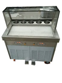Fried Ice Cream Machine Single Pan Ice Cream Roll Machine with Salad Fruits Workbench 5pcs Tanks Cooling
Fried Ice Cream Machine Single Pan Ice Cream Roll Machine with Salad Fruits Workbench 5pcs Tanks Cooling