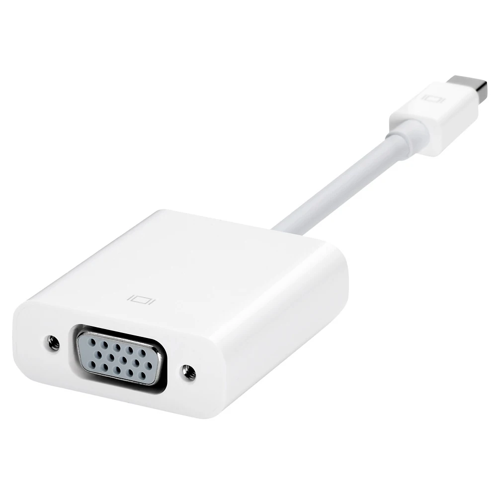 For Apple Mini DisplayPort to VGA Adapter Male/Female White |