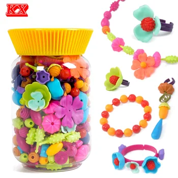 KX 320pcs DIY Pop Beads Kids Making Kit Craft Gift for Girl