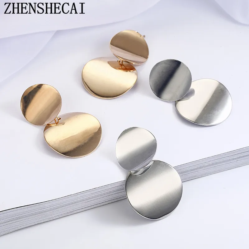 New 2018 Gold Silver Color Statement Geometric Circle Metal Pendientes Earrings for Women Fashion Drop Earring Brincos e0202
New 2018 Gold Silver Color Statement Geometric Circle Metal Pendientes Earrings for Women Fashion Drop Earring Brincos e0202