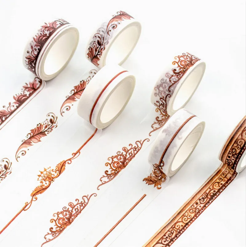 1 Pcs Hot Creative Vintage Bronze Color Frames and Divider Line Decoration Washi Tape DIY Planner Scrapbooking Masking Tape
1 Pcs Hot Creative Vintage Bronze Color Frames and Divider Line Decoration Washi Tape DIY Planner Scrapbooking Masking Tape