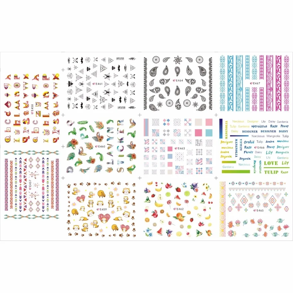 11 PACKS / LOT NAIL ART 3D SIMULATION BACK ADHESIVE NAIL STICKER LACE TROPICAL PLANT GEOMETRY SHAPE FRUIT SQUIRREL E457-467
11 PACKS / LOT NAIL ART 3D SIMULATION BACK ADHESIVE NAIL STICKER LACE TROPICAL PLANT GEOMETRY SHAPE FRUIT SQUIRREL E457-467