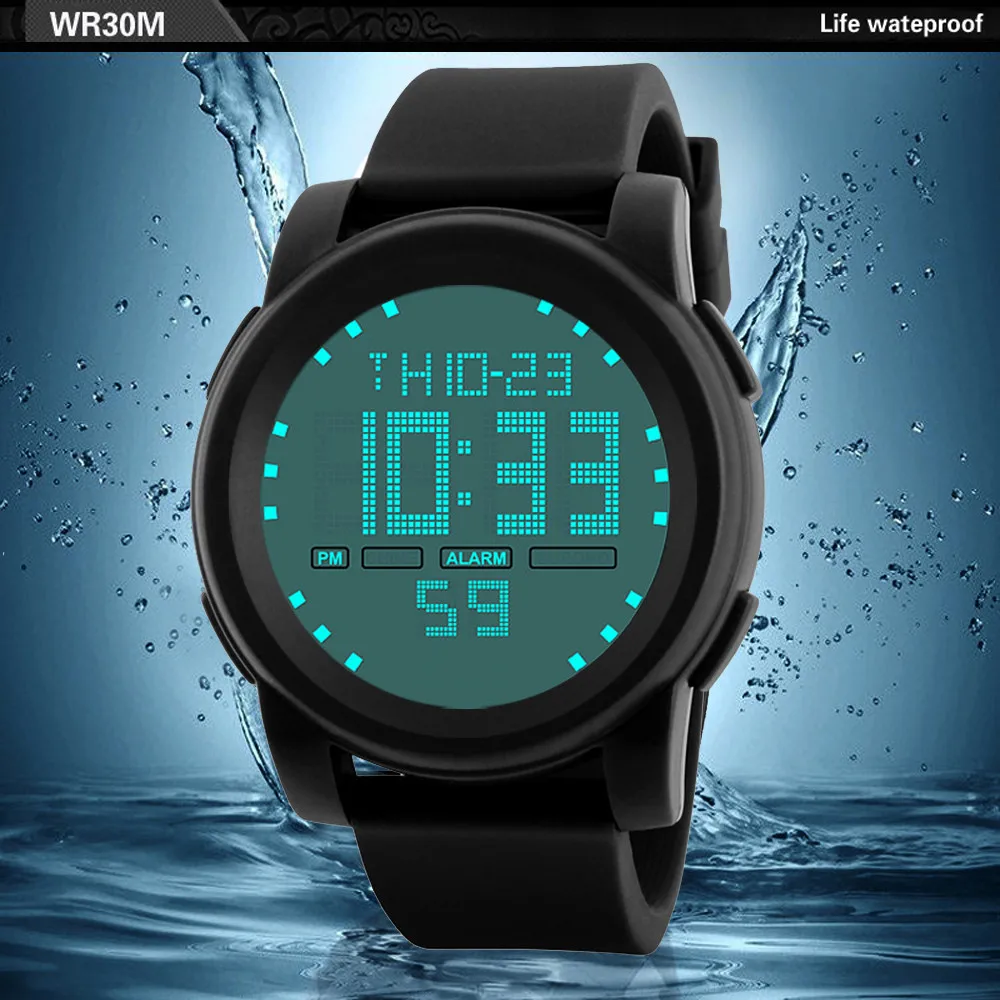 Fashion Men's LED Waterproof Digital Quartz Military Luxury Sport Date Watches Watch Men Erkek Kol Saati Relogio Masculino
Fashion Men's LED Waterproof Digital Quartz Military Luxury Sport Date Watches Watch Men Erkek Kol Saati Relogio Masculino