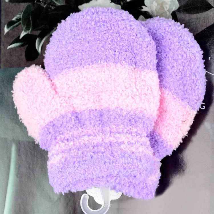 Bigsweety Winter Warm Plush Gloves Children Kawaii Coral Fleece Knitted Mittens Girls Soft Colorful Striped Full Finger Gloves
Bigsweety Winter Warm Plush Gloves Children Kawaii Coral Fleece Knitted Mittens Girls Soft Colorful Striped Full Finger Gloves