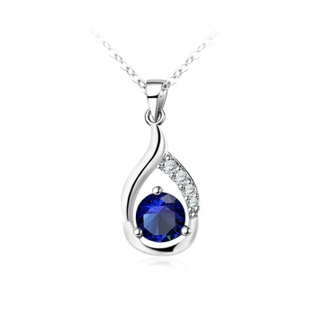 Garilina Jewelry Wholesale Round Royal blue cubic zirconia silver Chain pendant Necklaces Wedding Gifts for women P2130
Garilina Jewelry Wholesale Round Royal blue cubic zirconia silver Chain pendant Necklaces Wedding Gifts for women P2130
