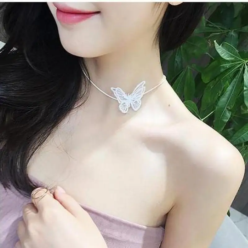 Korean Fashion Retro Stereo Lace Butterfly Short Clavicle Necklace Female Birthday Gift Jewelry Wholesale Necklace Women Chocker
Korean Fashion Retro Stereo Lace Butterfly Short Clavicle Necklace Female Birthday Gift Jewelry Wholesale Necklace Women Chocker