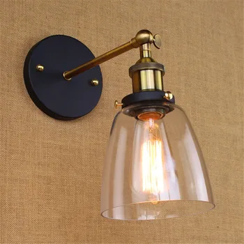 Loft Vintage Industrial Edison Wall Lamps Clear Glass Lampshade Antique Copper Retro Wall Lights 110V 220V For Bedroom
Loft Vintage Industrial Edison Wall Lamps Clear Glass Lampshade Antique Copper Retro Wall Lights 110V 220V For Bedroom