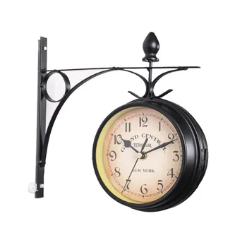 Retro European Wrought Iron Wall Clock Creative Mute Double-Sided Family Cafe Kitchen Wall Clock Watch Home Decoration Crafts
Retro European Wrought Iron Wall Clock Creative Mute Double-Sided Family Cafe Kitchen Wall Clock Watch Home Decoration Crafts