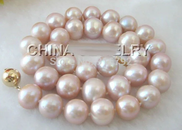 Wholesale>>AAA 17" 12-14mm natural purple round freshwater pearl necklace-14k gold clasp
Wholesale>>AAA 17" 12-14mm natural purple round freshwater pearl necklace-14k gold clasp