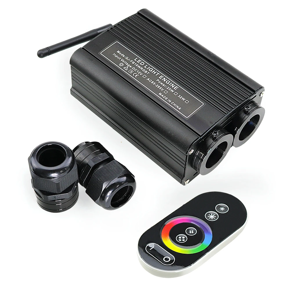32W RGB LED Fiber Optic Engine Driver double Light Source heads RF Touch Remote Controller for all fiber optic Cable Lighting
32W RGB LED Fiber Optic Engine Driver double Light Source heads RF Touch Remote Controller for all fiber optic Cable Lighting