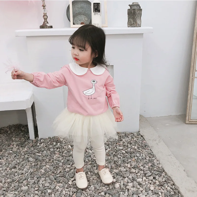 2019 Spring New Arrival korean style cotton duck printed cute collar all-match long sleeve T-shirt for cute sweet baby girls
2019 Spring New Arrival korean style cotton duck printed cute collar all-match long sleeve T-shirt for cute sweet baby girls