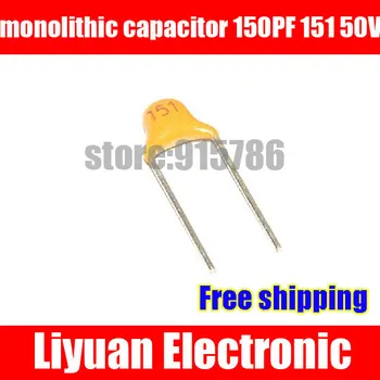 Free shipping MLCC / monolithic capacitor 150PF 151 50V multi-layer ceramic capacitor / pitch 5.08MM / Accuracy 5%
Free shipping MLCC / monolithic capacitor 150PF 151 50V multi-layer ceramic capacitor / pitch 5.08MM / Accuracy 5%