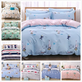 Cute Animal Pattern Blue Pink AB Side Duvet Cover 3/4 pcs Bedding Set Cotton Bed Linen Single Full Queen King Size Quilt Case 2m
Cute Animal Pattern Blue Pink AB Side Duvet Cover 3/4 pcs Bedding Set Cotton Bed Linen Single Full Queen King Size Quilt Case 2m