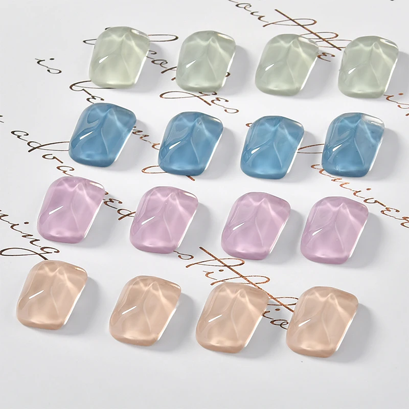 New arrived 50pcs/lot irregular geometry water ripples rectangle shape flatback beads diy jewelry earring pendant accessory
New arrived 50pcs/lot irregular geometry water ripples rectangle shape flatback beads diy jewelry earring pendant accessory
