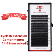 Tdance Ekstensi Bulu Mata Minkeyelashes Ekstensi Palsu Salah Eyelashe Panjang Eyelashe 14-19mix Membuat Alam Beautry Lucu(China)