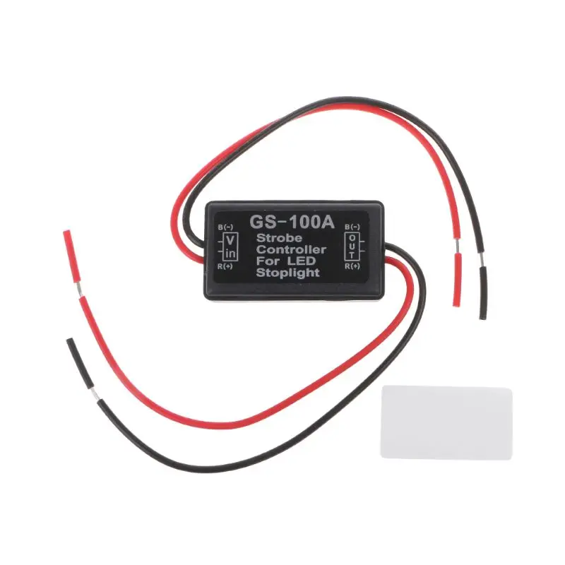 Mini Flash Strobe Controller GS-100A Flasher Module For LED Brake Stop Light Lamp 9-30V
Mini Flash Strobe Controller GS-100A Flasher Module For LED Brake Stop Light Lamp 9-30V