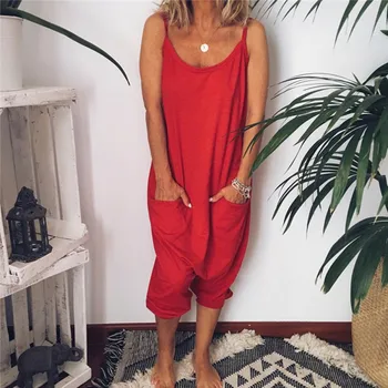 Women Summer Pockets Off-The-Shoulder Solid Color Sexy Casual High Waist Comfortable Jumpsuit J5
Women Summer Pockets Off-The-Shoulder Solid Color Sexy Casual High Waist Comfortable Jumpsuit J5