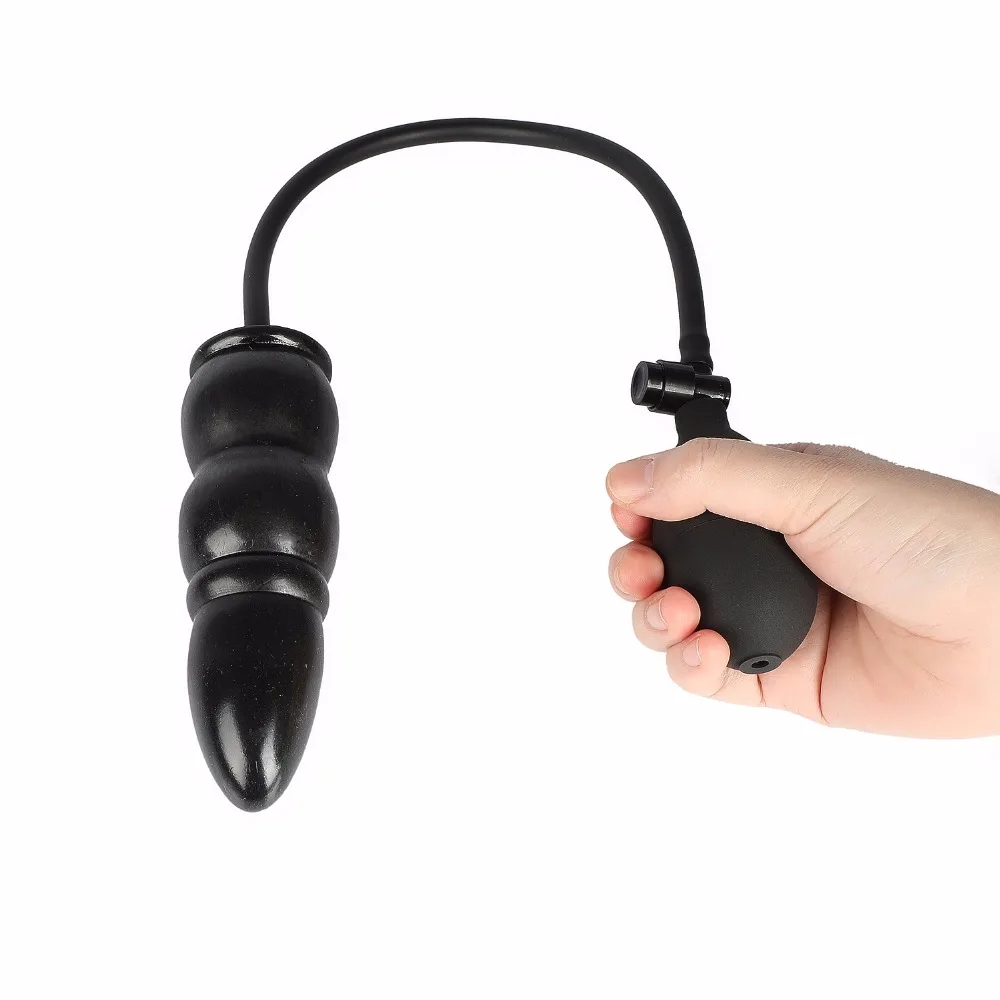 Inflatable Anal Plug Sex Toys For Women Men Pump Anal Dilator Silicone Expandable Butt Plug Backyard Massager Adult Products A3