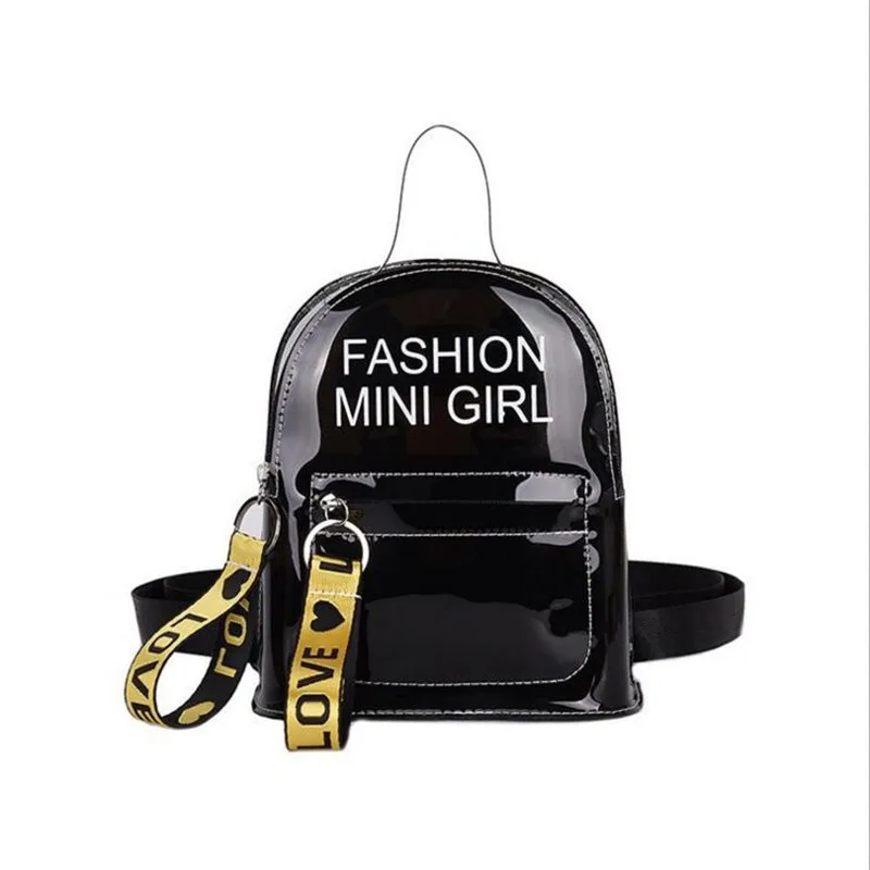 PVC Mini Size Transparent Women Backpacks Clear PVC Teenager Girls Zipper Student School Backpack Travel Bag Mochila Feminina
PVC Mini Size Transparent Women Backpacks Clear PVC Teenager Girls Zipper Student School Backpack Travel Bag Mochila Feminina