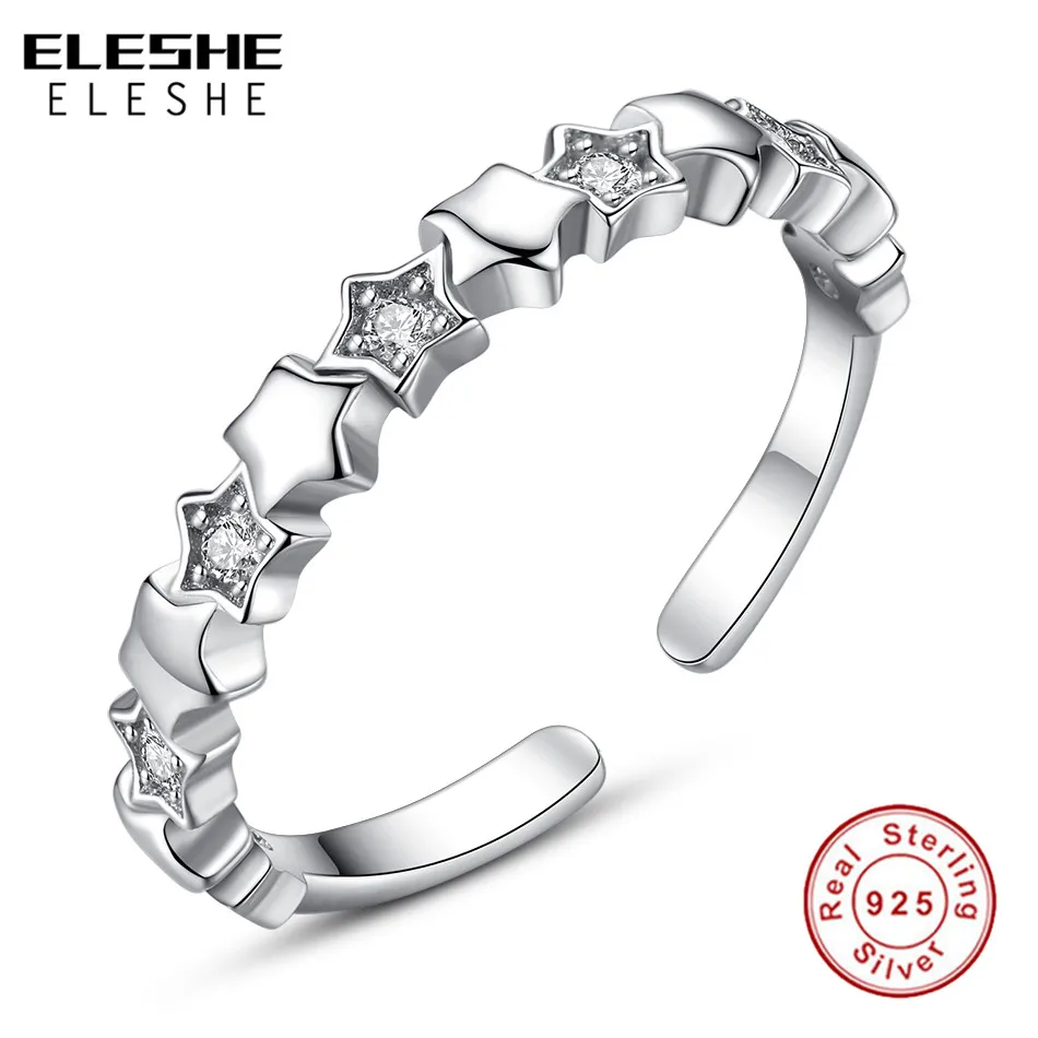 Fashion Solid 925 Sterling Silver Star Trail Finger Rings,CZ Cubic Zirconia Open Ring For Women Wedding Original Silver Jewelry
Fashion Solid 925 Sterling Silver Star Trail Finger Rings,CZ Cubic Zirconia Open Ring For Women Wedding Original Silver Jewelry