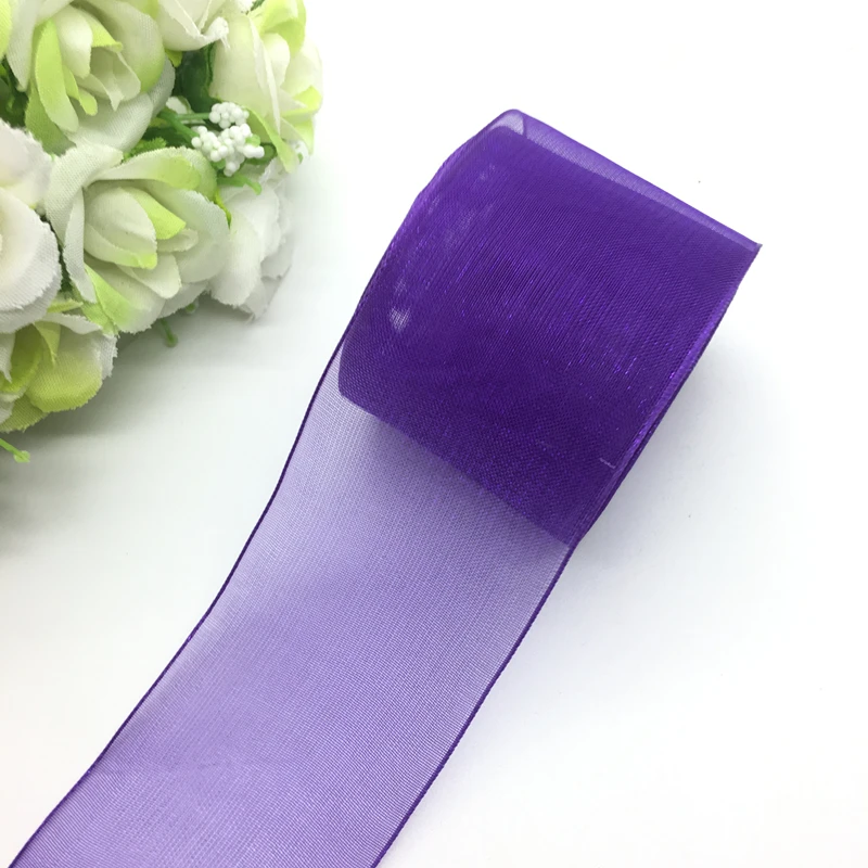 5 Yards/Lot 1-1/2" (38mm) Purple Organza Ribbon Bow Hair Wedding Decoration Lace Crafts
5 Yards/Lot 1-1/2" (38mm) Purple Organza Ribbon Bow Hair Wedding Decoration Lace Crafts