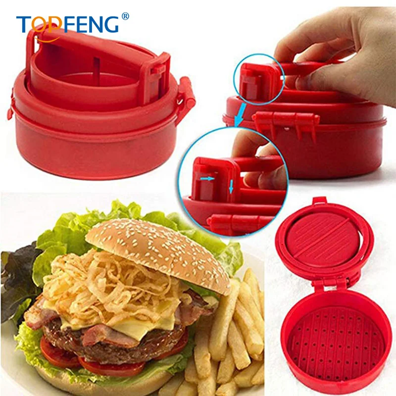 TopFeng Manual Hamburger Forms Press Burger Patties Maker Press Chef Cutlets Stuffed Hamburger Mold Grill Kitchen Tools
TopFeng Manual Hamburger Forms Press Burger Patties Maker Press Chef Cutlets Stuffed Hamburger Mold Grill Kitchen Tools