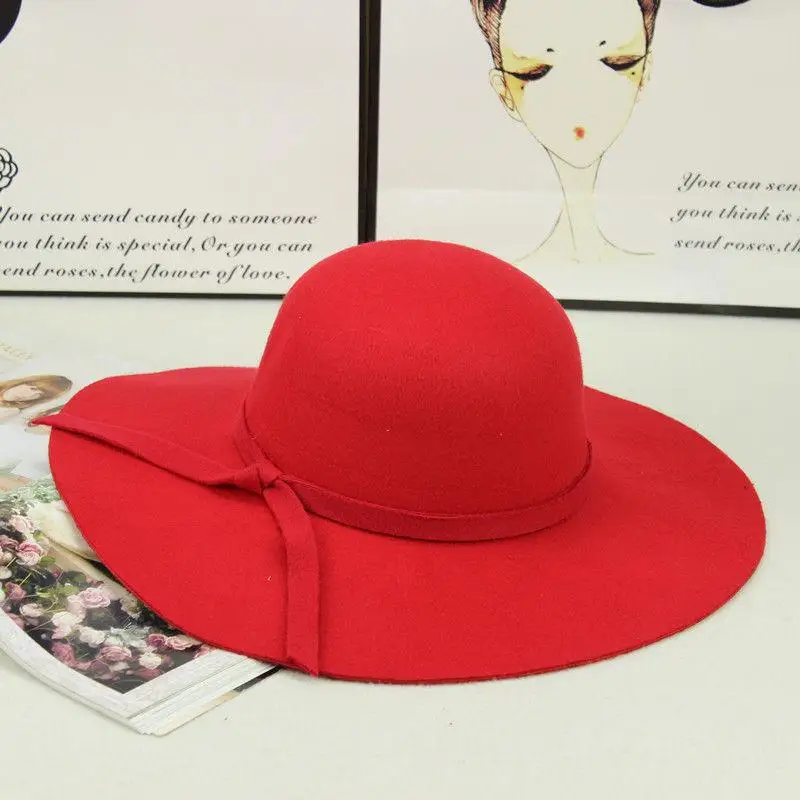 2019 acrylic solid big brimmed hat Travel cap Fedoras jazz hat Panama hats for women and girl 06
2019 acrylic solid big brimmed hat Travel cap Fedoras jazz hat Panama hats for women and girl 06