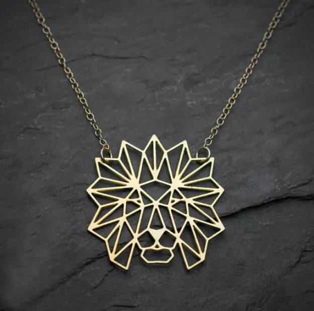Origami Lion Necklace
