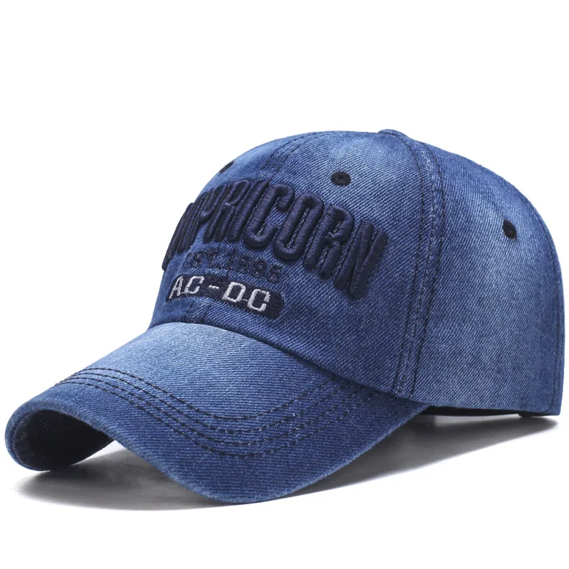 Cowboy Women Snapback Caps Letter Embroidery Couple Caps Summer Autumn Denim Unisex Baseball Cap Hip Hop Men Bone Casquette Hats (20)