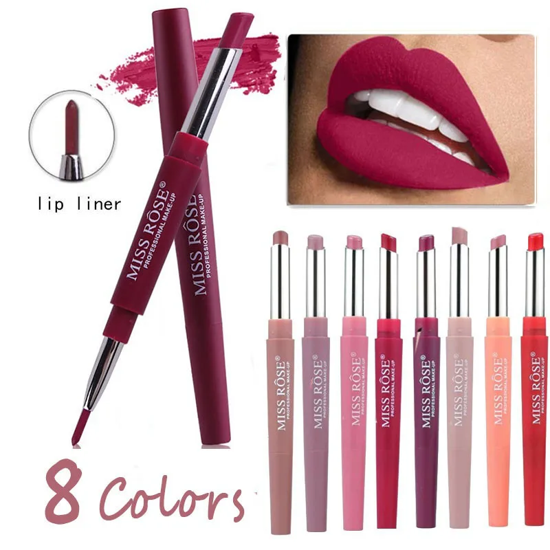 8 Colors 2 In 1 Lip Liner Pencil Lipstick Lip Beauty Makeup Waterproof Nude Color Cosmetics Lipliner Pen Lip Stick
8 Colors 2 In 1 Lip Liner Pencil Lipstick Lip Beauty Makeup Waterproof Nude Color Cosmetics Lipliner Pen Lip Stick