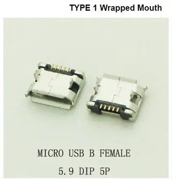10pcs/lot 5Pin 5.9mm Micro USB 5pin DIP Female connector for mobilephone Mini USB jack PCB welding socket
10pcs/lot 5Pin 5.9mm Micro USB 5pin DIP Female connector for mobilephone Mini USB jack PCB welding socket