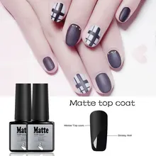 Lghzlink couche de finition mate apprêt Gel vernis à ongles vernis à ongles finition terne Gel UV mat longue durée vernis à ongles facile à nettoyer Shilak(China)