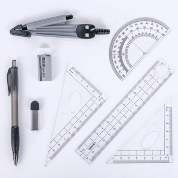 8PCS/Set Drawing Compass Ruler Kit Students School Stationery Examination Math Learning Tools Gifts
8PCS/Set Drawing Compass Ruler Kit Students School Stationery Examination Math Learning Tools Gifts