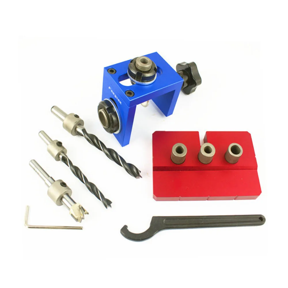 Woodworking Pocket Hole Jig Kit Step Drilling Dowelling Jig Set Carpentry Wood Dowel Drilling Guide Locator Tool
Woodworking Pocket Hole Jig Kit Step Drilling Dowelling Jig Set Carpentry Wood Dowel Drilling Guide Locator Tool